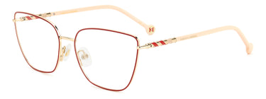Designer Women Carolina Herrera Eyeglasses: HER 0098 - Gold- SpecSMART Eye Clinic (Diagonal View)